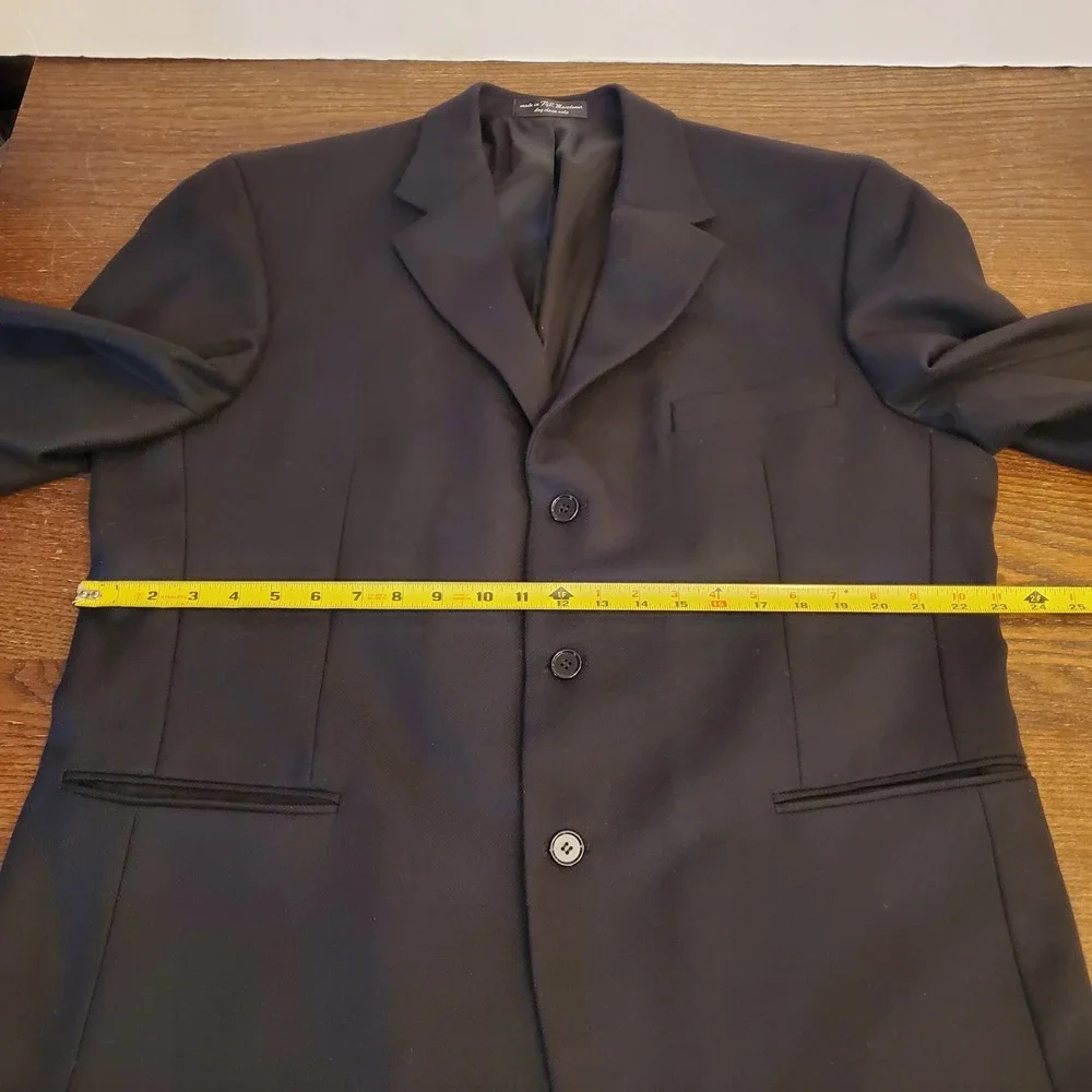 Gianfranco Ruffini Black‎ Lambswool Cashmere Blazer Men’s 44 Regular - Macedonia